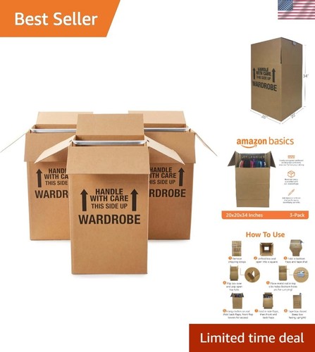 Durable wardrobe boxes with - boxes,